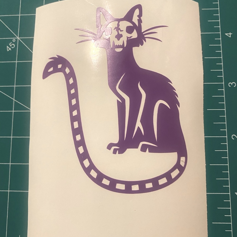 Spooky Kitty purple Decal